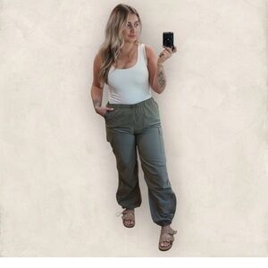 Women's Gray Cargo Pants